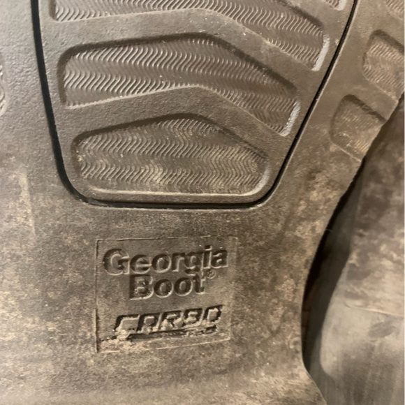 Georgia Boots Mens Leather Wellington Brown Leather Farm & Ranch Comfort Core 8M